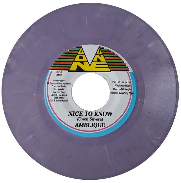 Ambelique, Computer Paul, Noel Alphonso - Nice To Know / Toe To Toe