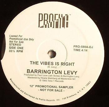 Barrington Levy - The Vibes Is Right / Black Roses