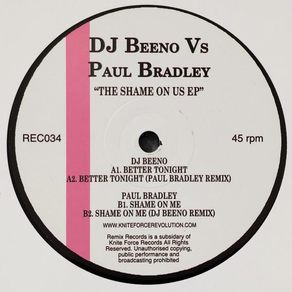 DJ Beeno, Paul Bradley (10) - The Shame On Us EP
