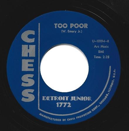 Detroit Junior - Too Poor / You Mean Everything To Me