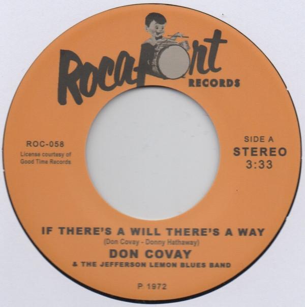Don Covay And The Jefferson Lemon Blues Band, Harvey Mandel - If There's A Will There's A Way / Baby Batter