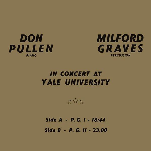 Don Pullen, Milford Graves - In Concert At Yale University