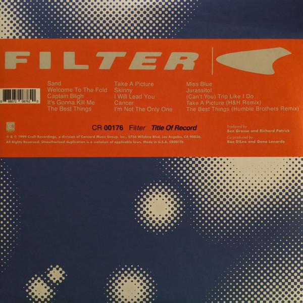 Filter  - Title Of Record