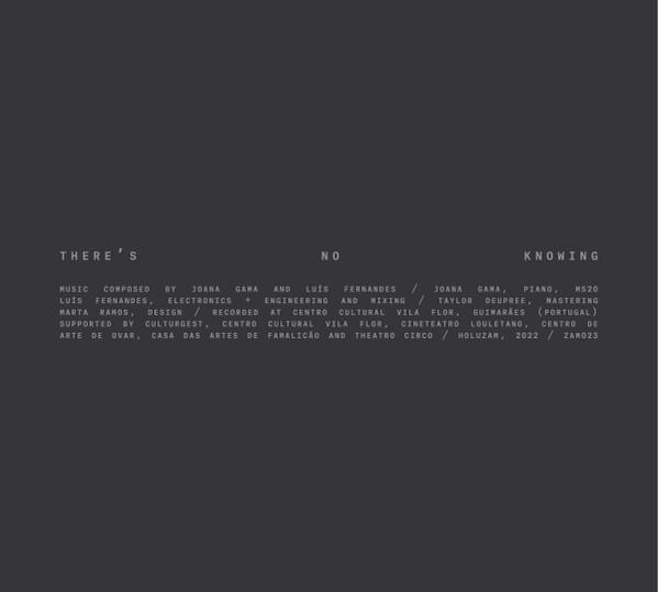 Joana Gama, Luís Fernandes  - There's no knowing
