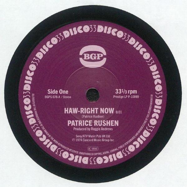 Patrice Rushen - Haw-Right Now / Kickin' Back