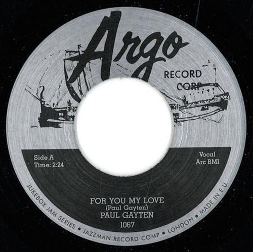 Paul Gayten - For You  My Love / Down Boy