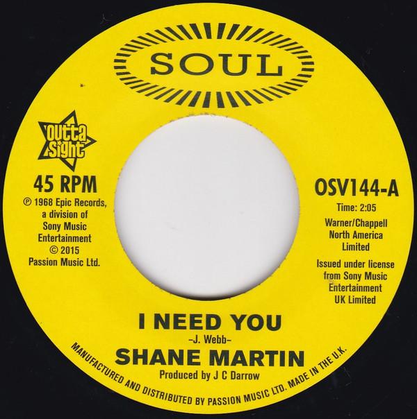 Shane Martin (2), Taj Mahal - I Need You / A Lot Of Love