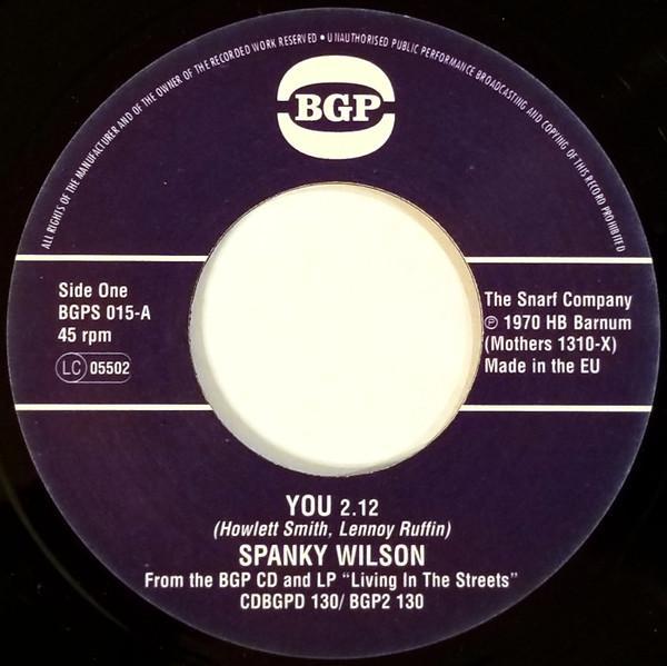 Spanky Wilson - You / Sunshine Of Your Love