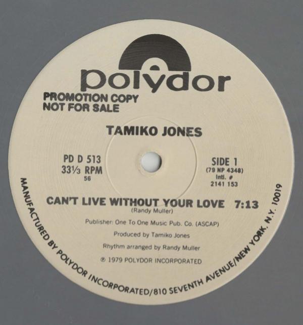 Tamiko Jones - Can't Live Without Your Love