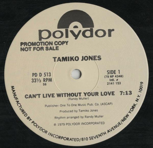 Tamiko Jones - Can't Live Without Your Love