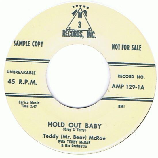 Teddy McRae, Teddy McRae Orchestra - Hold Out Baby / Hi' Fi' Baby